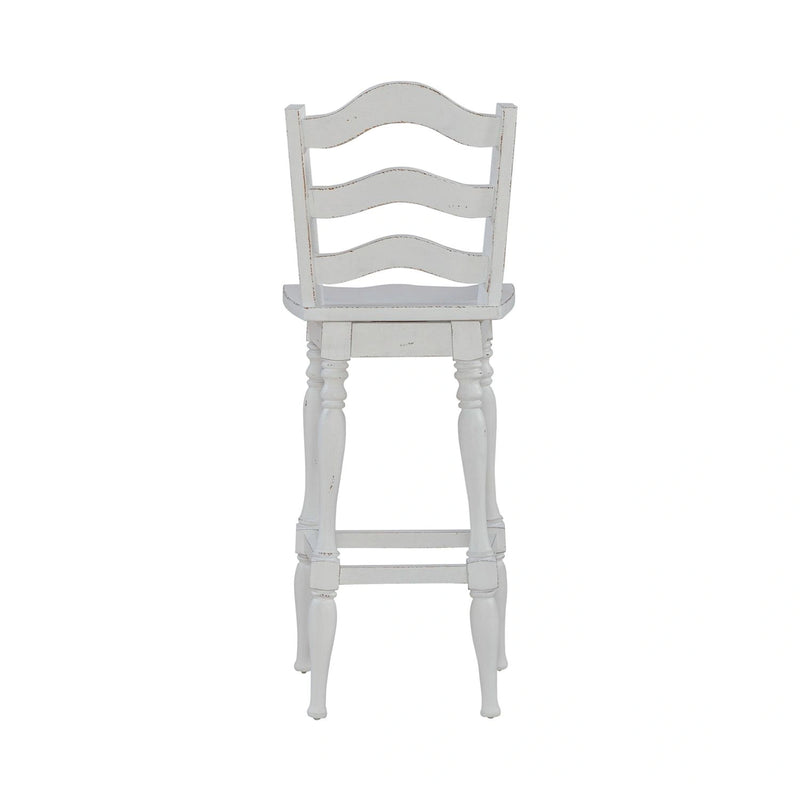 Magnolia Manor Ladderback Swivel Bar Stool image