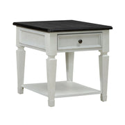 Allyson Park Drawer End Table in Wirebrushed White image