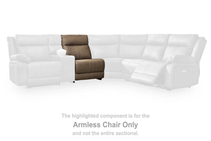 Max-Media Power Reclining Sectional with Audio Consoles
