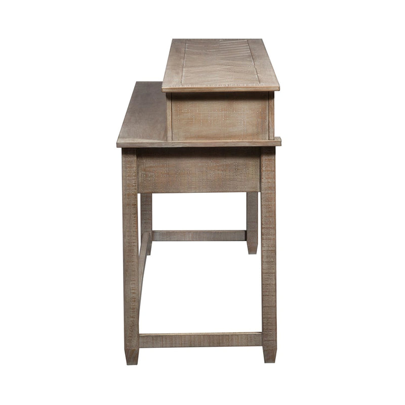 Parkland Falls Console Bar Table in Weathered Taupe image