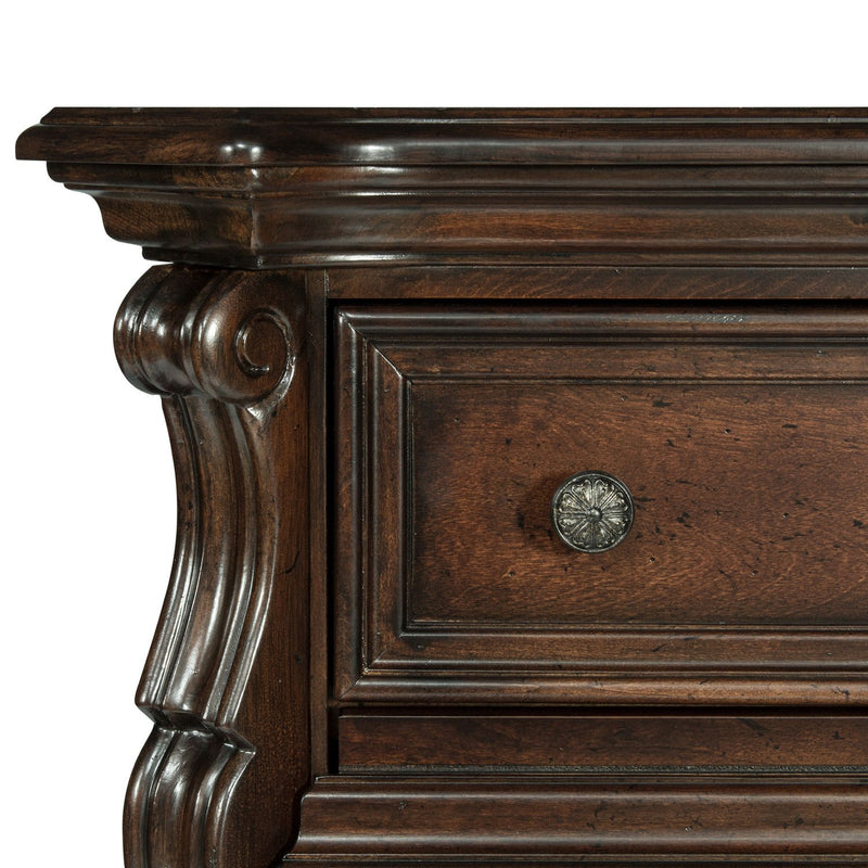 Arbor Place Queen Sleigh Bed, Dresser & Mirror, Chest