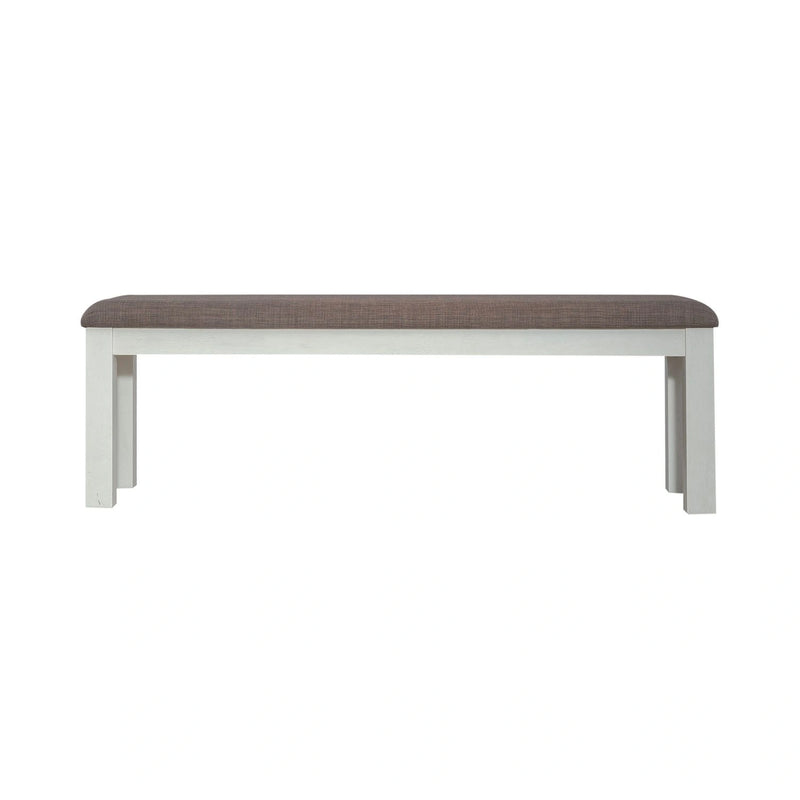 Brook Bay Uph Dining Bench in Textured White image