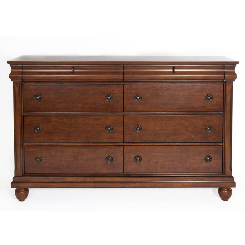 Rustic Traditions 8 Drawer Dresser in Rustic Cherry image