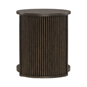 City View Round End Table in Coffee Bean image