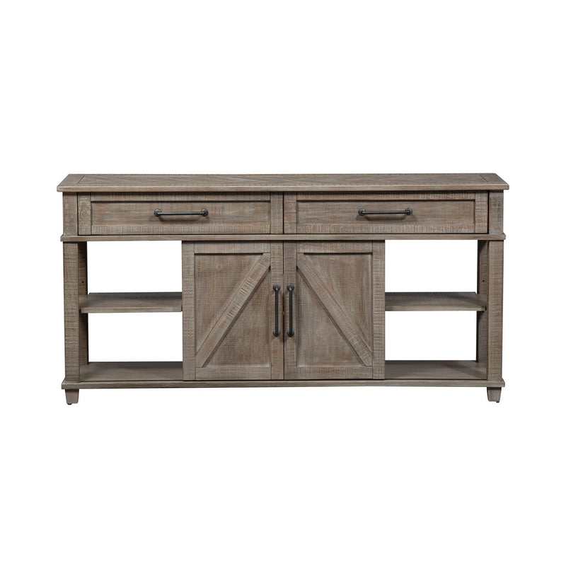 Parkland Falls Sofa Table in Weathered Taupe image