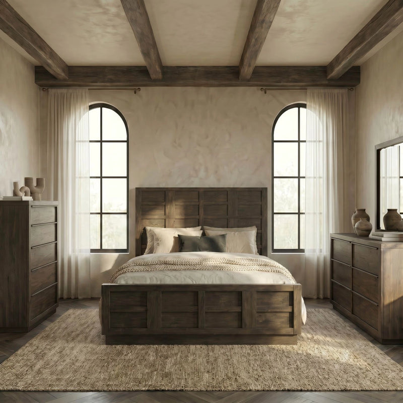 Stillwater Panel Bed, Dresser & Mirror, Chest image