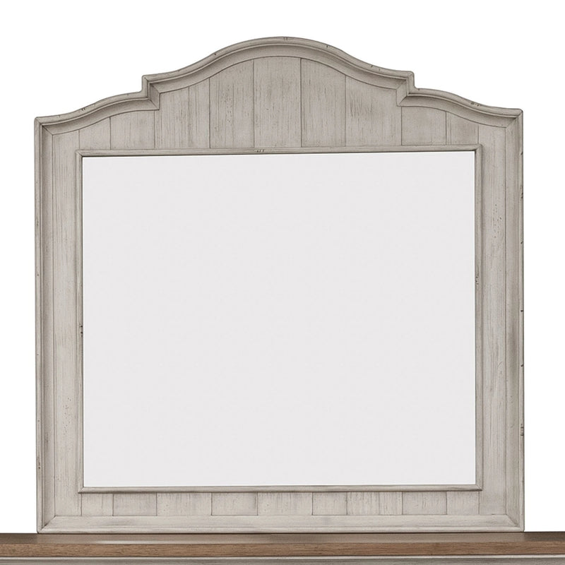 Farmhouse Reimagined Mirror in Antique White image