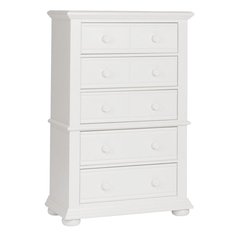 Summer House 5 Drawer Chest in Oyster White image