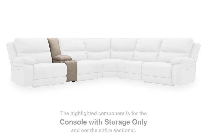 Brannigan Reclining Sectional with Storage Consoles