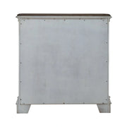 Magnolia Manor Accent Cabinet in Antique White & Weathered Bark EST SHIP TIME APPX 4 WEEKS image