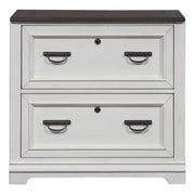 Allyson Park Bunching Lateral File Cabinet in Wirebrushed White image