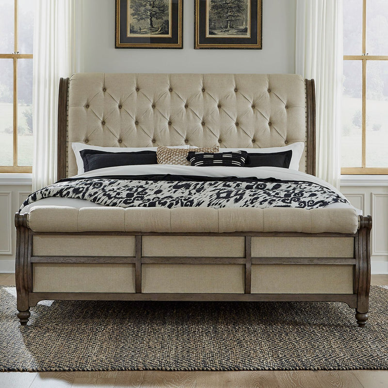 Americana Farmhouse King California Sleigh Bed image