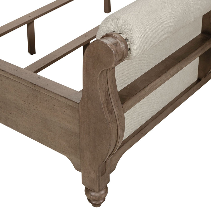 Americana Farmhouse King Sleigh Bed