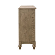 Americana Farmhouse 9 Drawer Dresser in Dusty Taupe and Black image