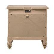Americana Farmhouse 2 Drawer Nightstand in Dusty Taupe and Black image