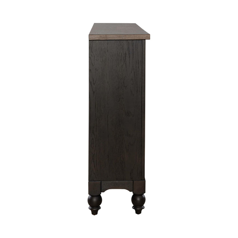 Americana Farmhouse Hall Buffet in Dusty Taupe & Black image