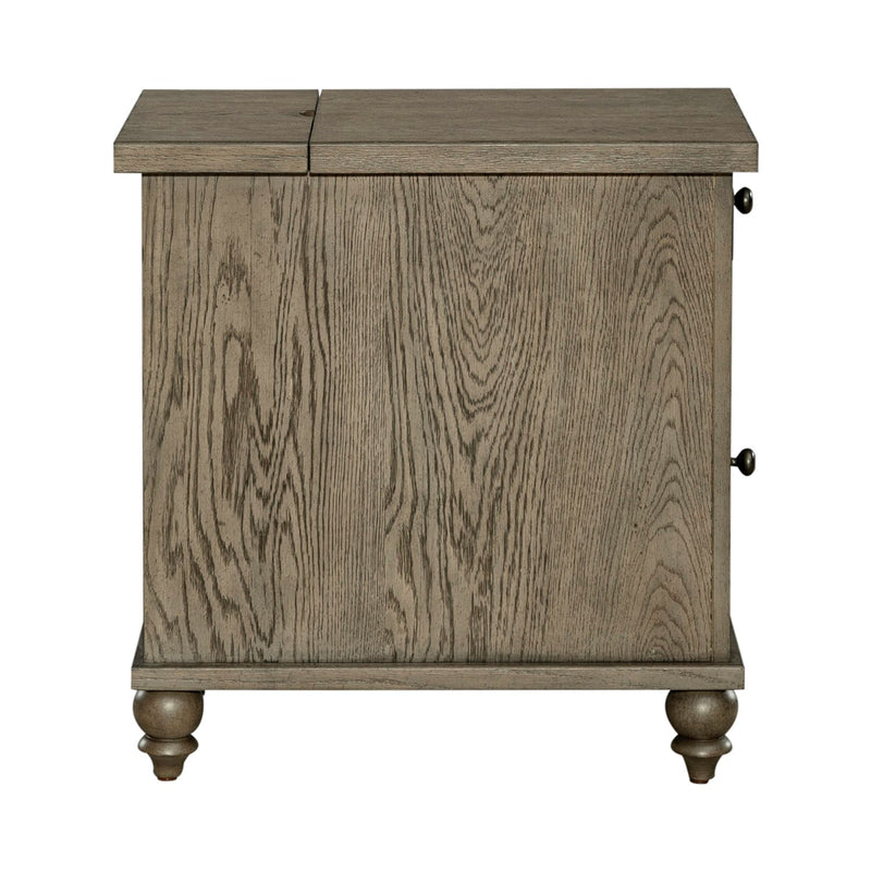 Americana Farmhouse Chair Side Table in Dusty Taupe image