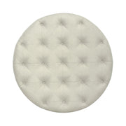 Americana Farmhouse Round Cocktail Ottoman in Dusty Taupe image