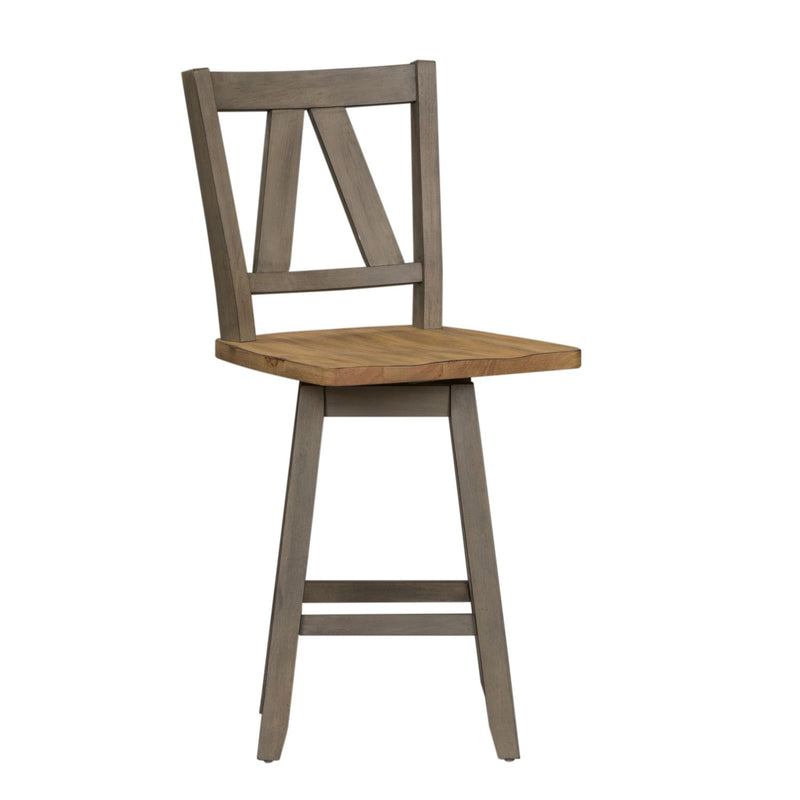 Lindsey Farm Counter Height Swivel Chair (RTA)