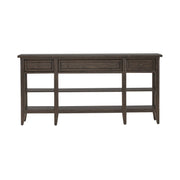 Paradise Valley Hall Console Table in Saddle Brown EST SHIP TIME APPX 4 WEEKS image
