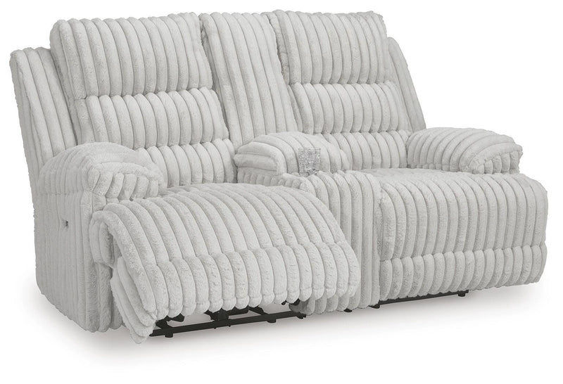Technique Power Reclining Loveseat with Console