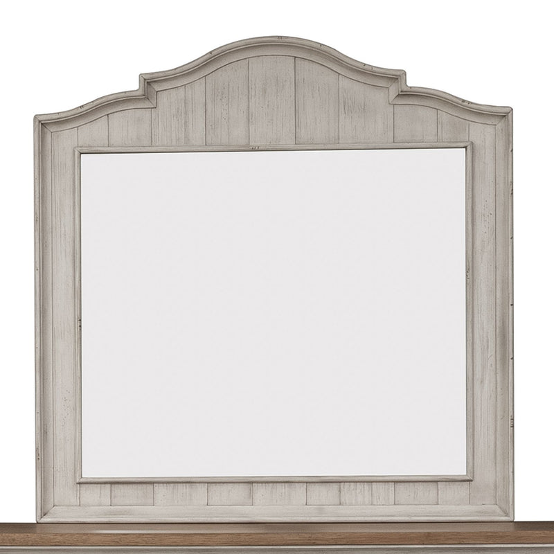 Farmhouse Reimagined Mirror in Antique White image