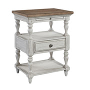 Farmhouse Reimagined Drawer Nightstand in Antique White image