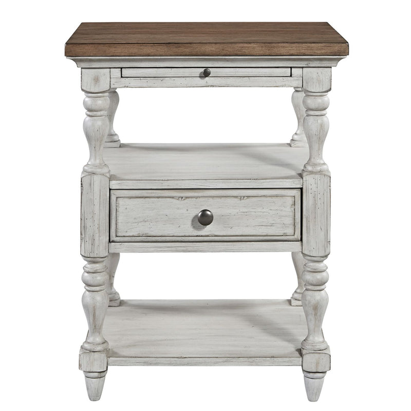 Farmhouse Reimagined Drawer Nightstand in Antique White image