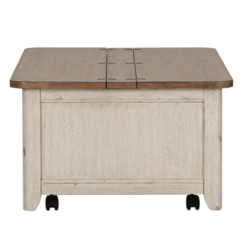 Farmhouse Reimagined Storage Trunk in Antique White