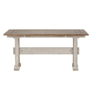Farmhouse Reimagined Flip Lid Sofa Table in Antique White image