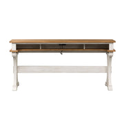 Farmhouse Reimagined Console Bar Table in Antique White image