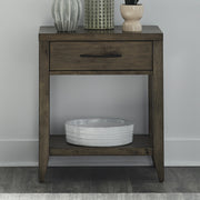 Shaker Lakes Open Nightstand w/ Charging Station image