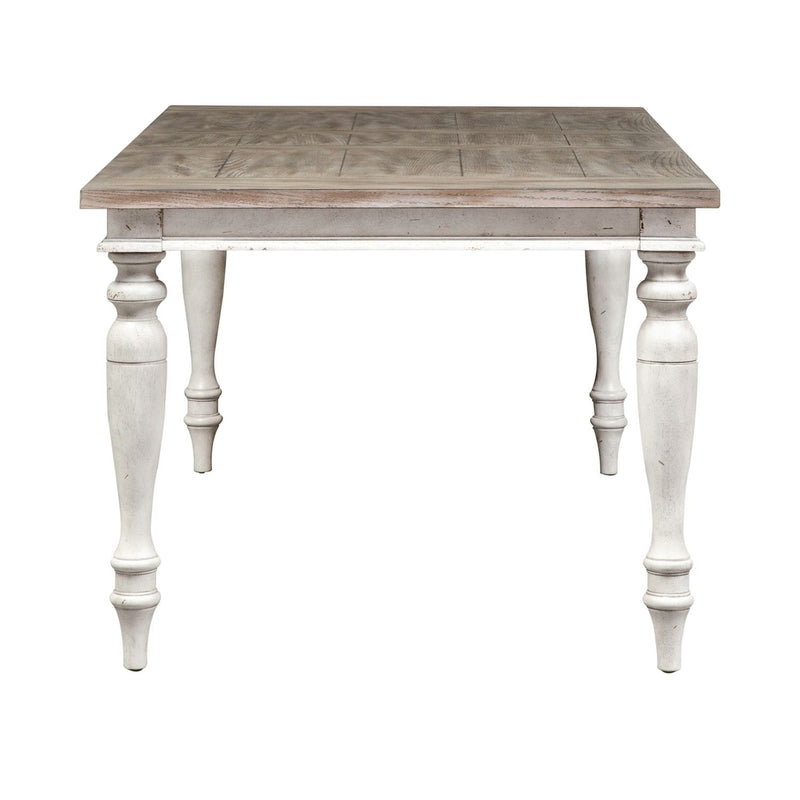 Whitney Rectangular Leg Table in Weathered Gray