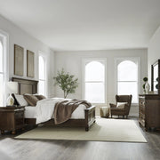Rustic Traditions King Panel Bed, Dresser & Mirror, Night Stand image