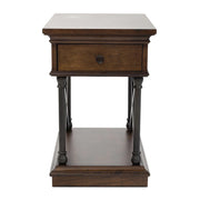 Tribeca Chairside Table in Cordovian Brown image