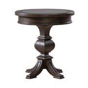 Paradise Valley Round Chairside Table in Saddle Brown image