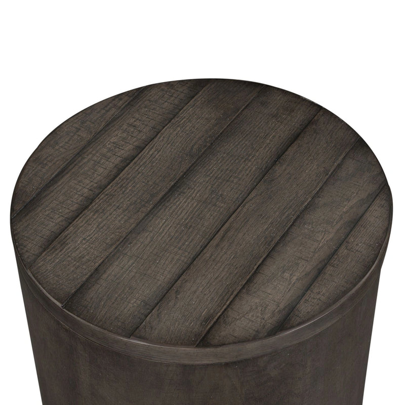 Modern Farmhouse Drum End Table image