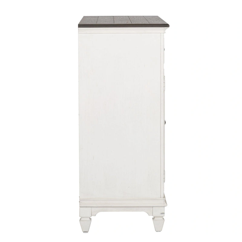 Allyson Park Buffet in White with Charcoal image