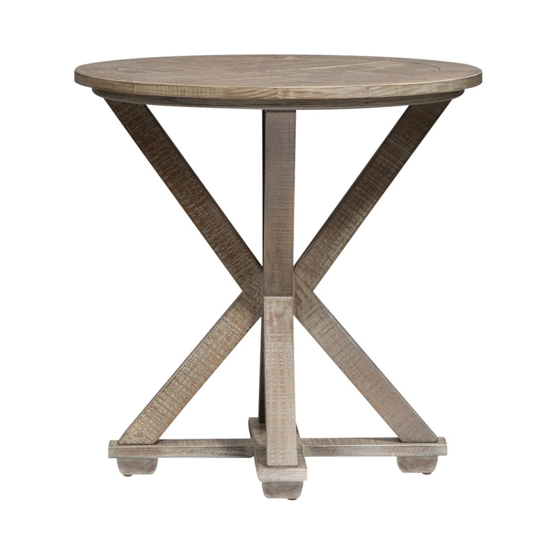 Parkland Falls End Table in Weathered Taupe image