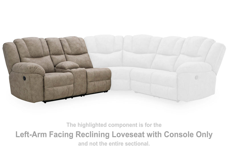 Ravenswaye Reclining Sectional with Console