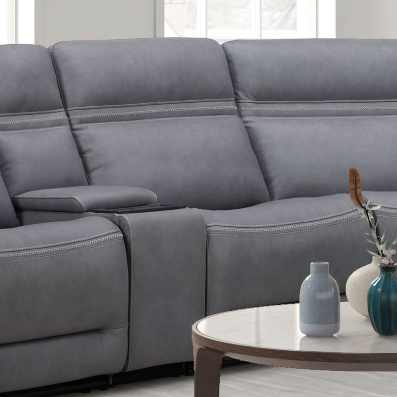Cooper Armless Recliner P3 & ZG - Blue Gray image