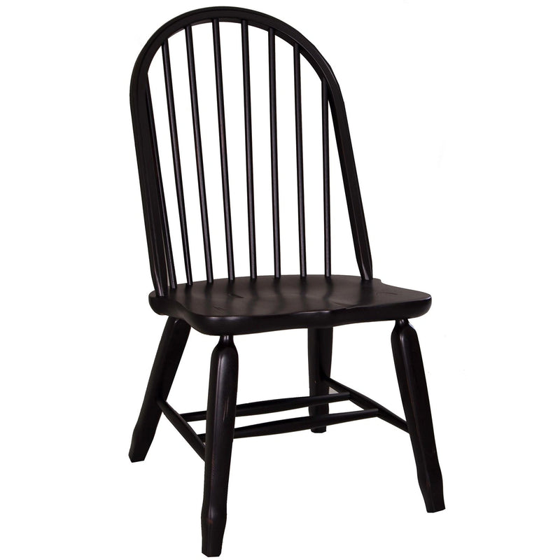 Treasures Bow Back Side Chair - Black image