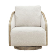 Nora Uph Swivel Accent Chair - Light Brown image