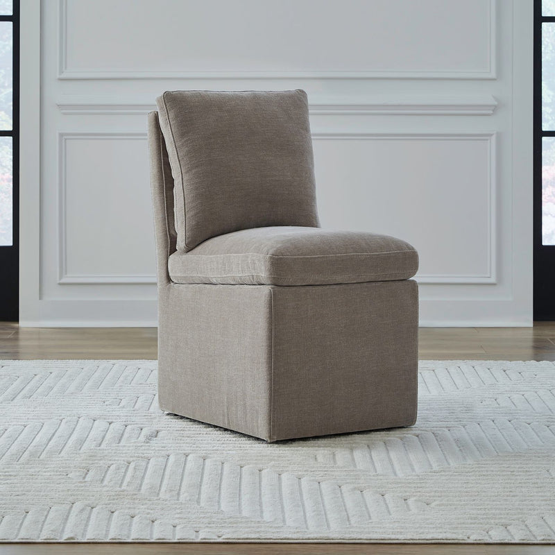 Accent Dining Accent Dining Chair w/ Casters - Truffle image