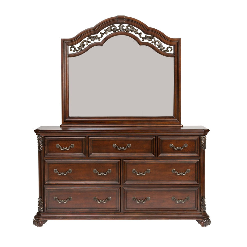 Messina Estates Queen Poster Bed, Dresser & Mirror, Chest, Night Stand