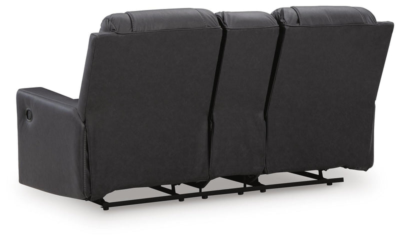 Mackmenville Reclining Loveseat with Console