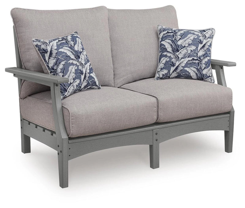 Lone View Bay Outdoor Loveseat with Cushion