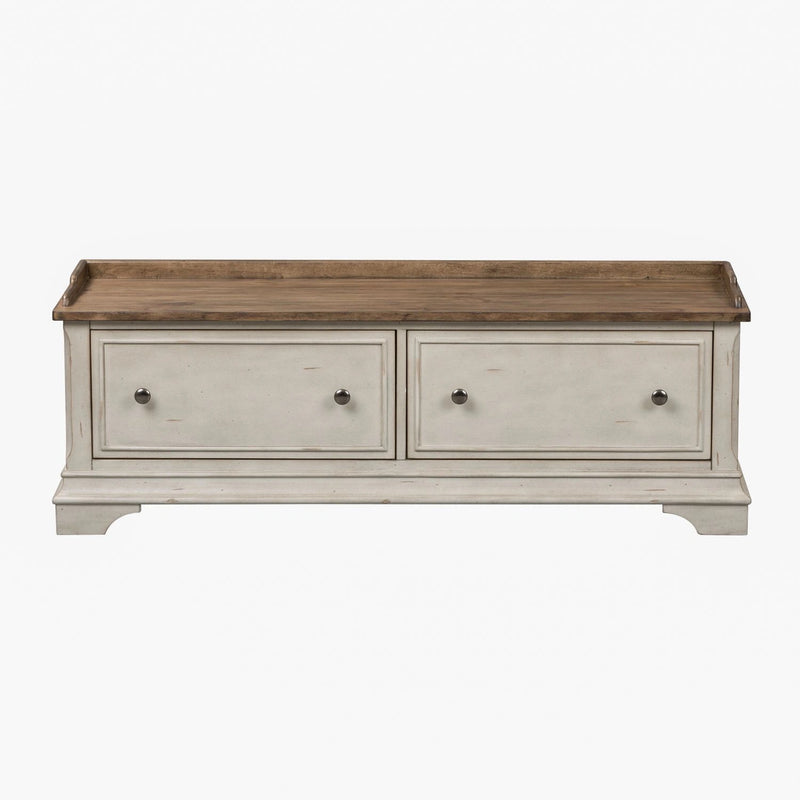 Morgan Creek Storage Hall Bench in Antique White image