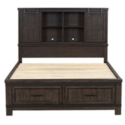 Thornwood Hills Bookcase Bed, Dresser & Mirror, Chest image
