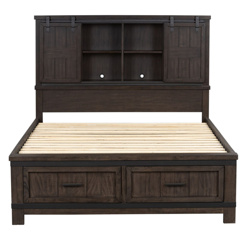 Thornwood Hills Bookcase Bed, Dresser & Mirror, Chest image